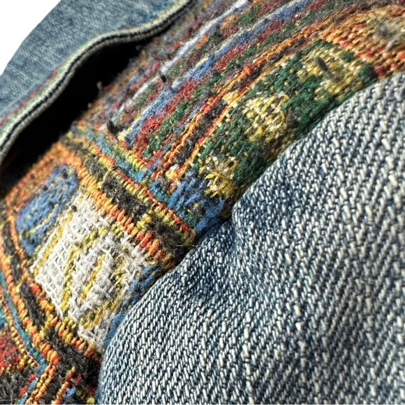 Cripple Creek Ranchwear Denim Jacket Embroidered Aztec CW8612 Women's Medium - Picture 7 of 16